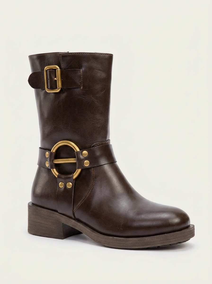 Bota Fies Brown con Hebilla (Mujer)
