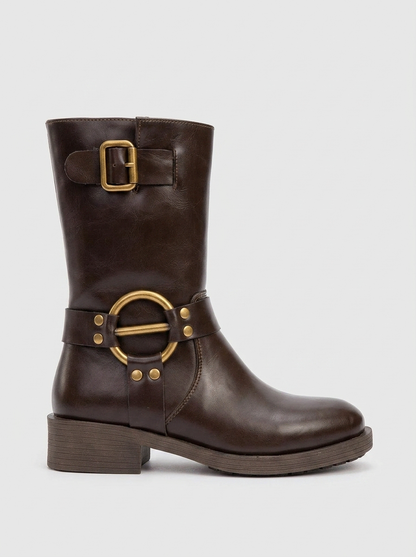 Bota Fies Brown con Hebilla (Mujer)