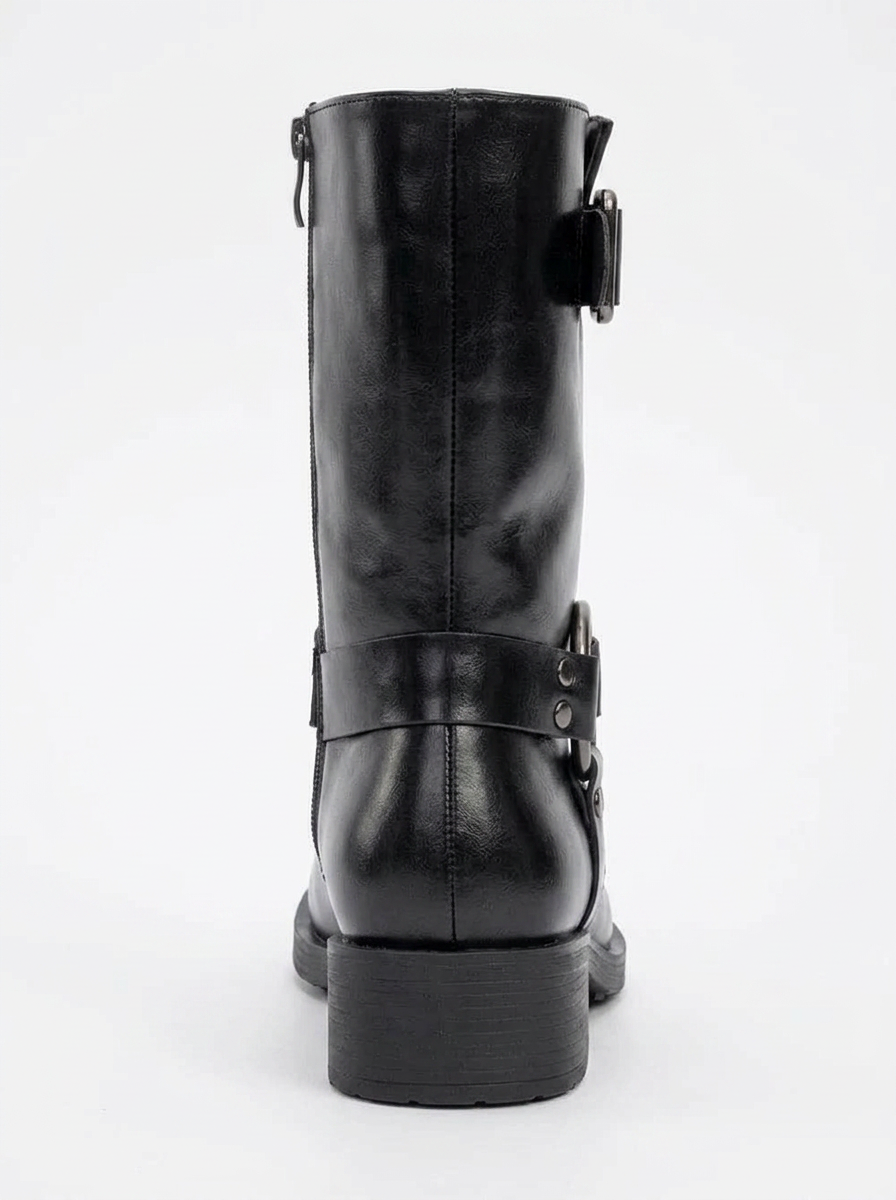 Bota negra con hebilla Fies (mujer)