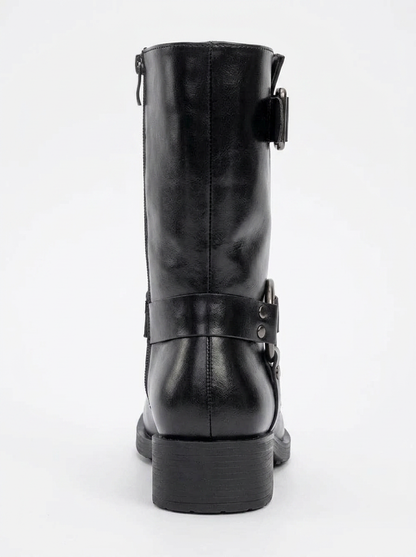 Bota negra con hebilla Fies (mujer)