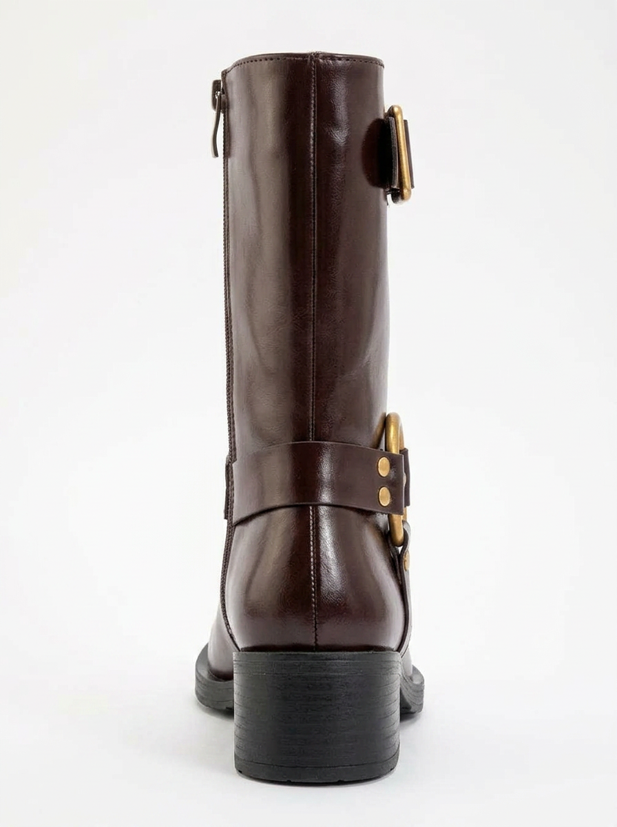 Bota Fies Burgundy con Hebilla (Mujer)