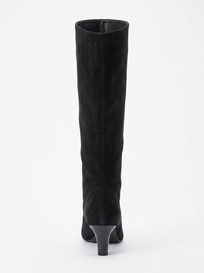 Armelia - Black Suede Knee High Boot (Women)