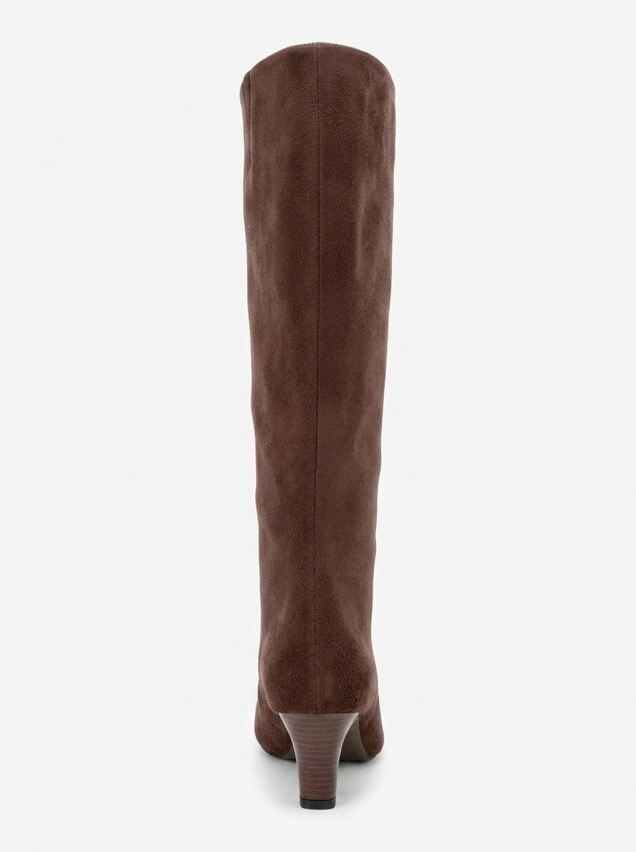 Armelia - Brown Suede Knee High Boot (Women)