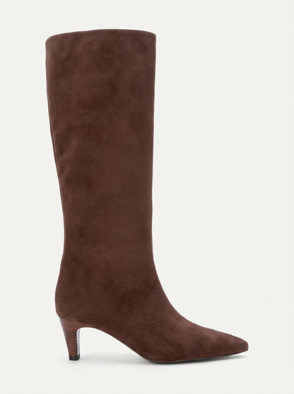 Armelia - Brown Suede Knee High Boot (Women)