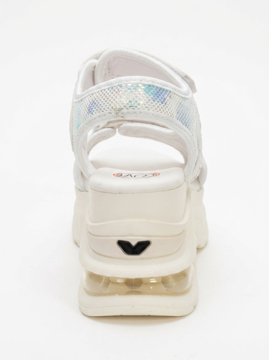 Arthur - Sandalia deportiva de plataforma con tira blanca (Mujer)