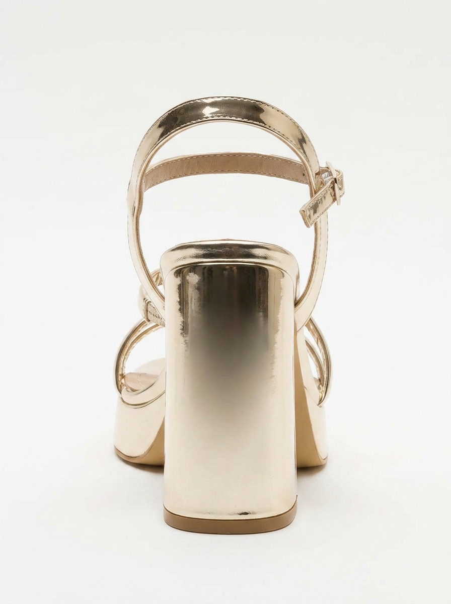 Heas Gold Platform Sandal (Women)
