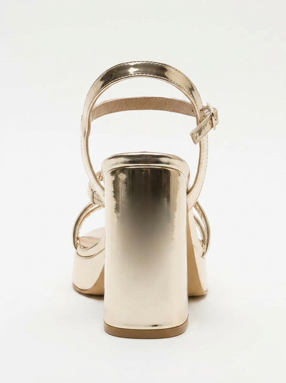 Heas Gold Platform Sandal (Women)