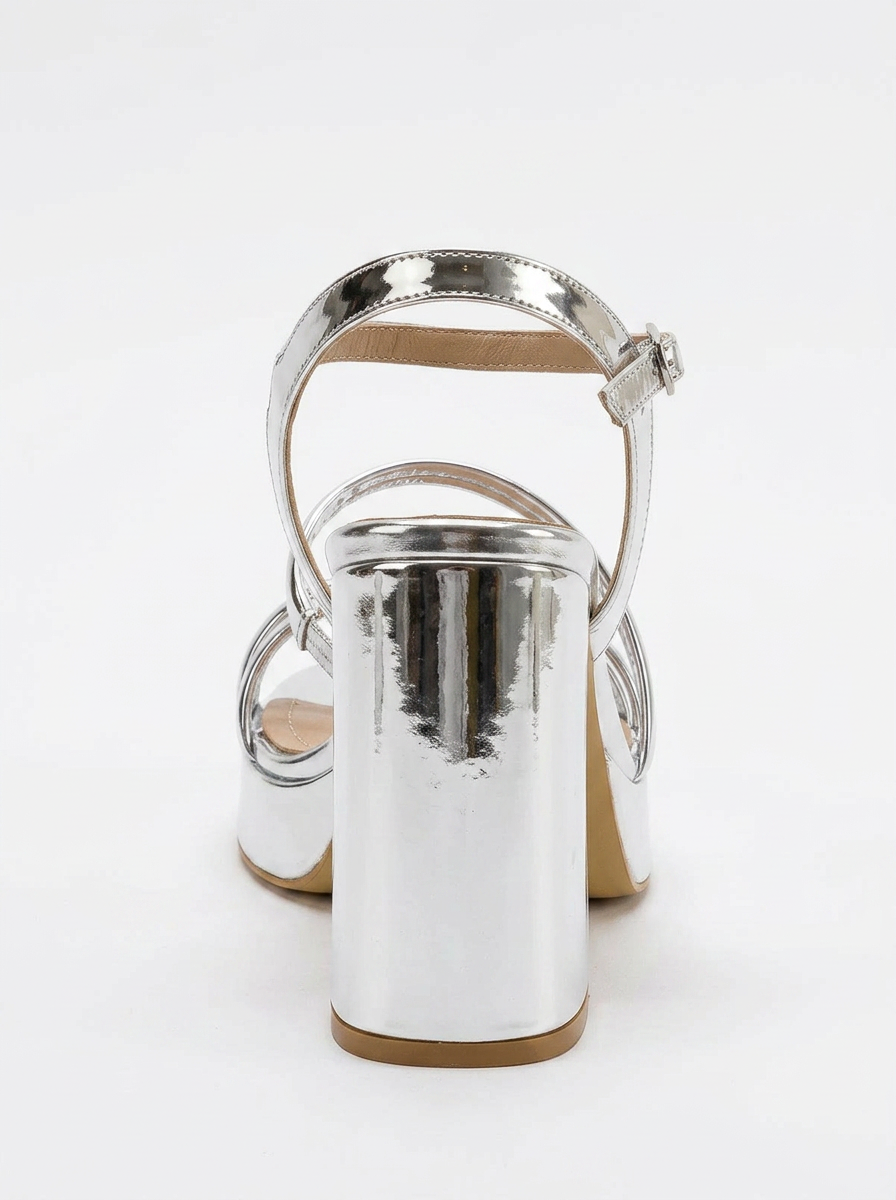 Heas Silver Platform Sandal (Women)