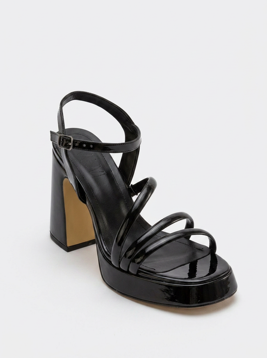 Heas Black Platform Sandal (Women)