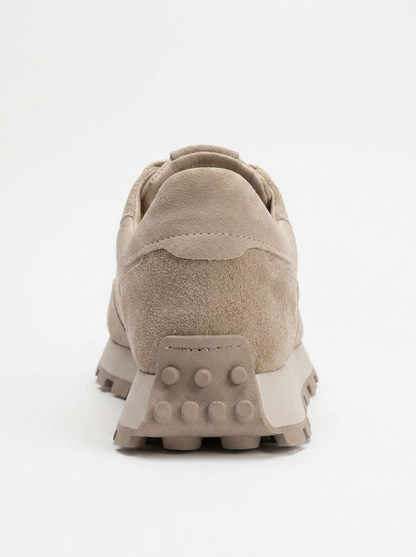 Amanda - Beige Leather Sneakers (Women)