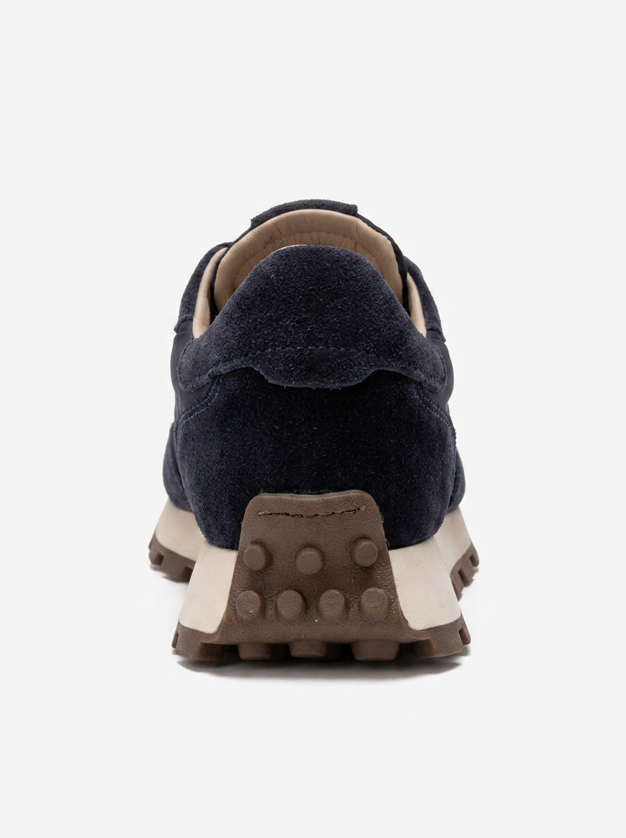 Amanda - Navy Leather Sneakers (Women)