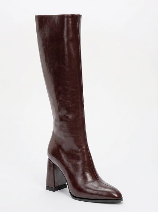 Decer - Burgundy Knee High Boot (Women)