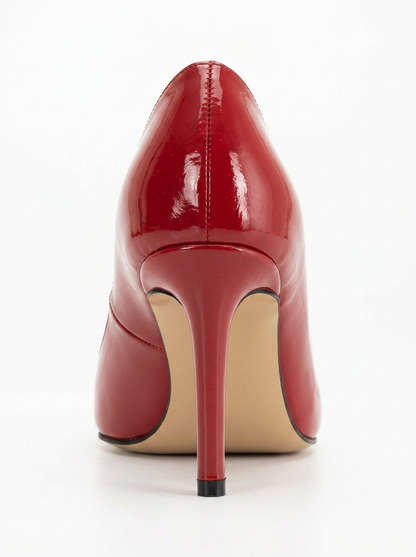 Perla - Red Patent Pointed Toe Stiletto Pump