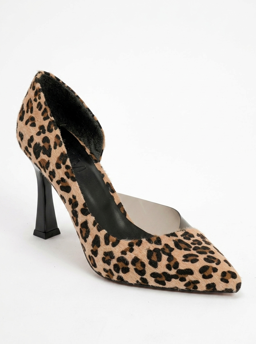 Ursula - Zapatos de tacón de aguja con punta de leopardo (Mujer)