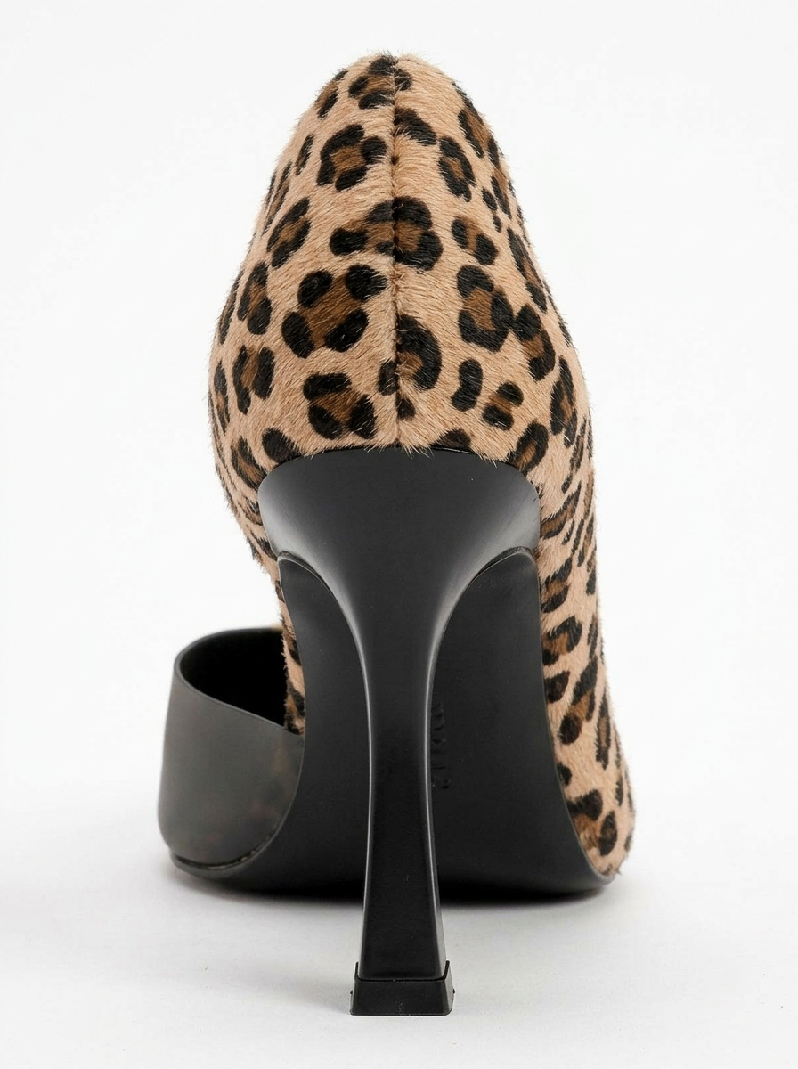 Ursula - Zapatos de tacón de aguja con punta de leopardo (Mujer)