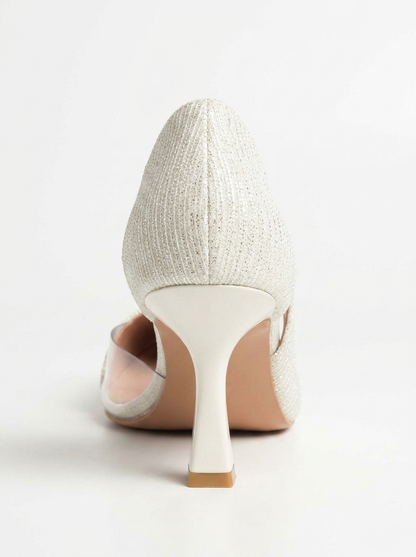 Ursula - Zapatos de tacón de punta fina Ivory (Mujer)