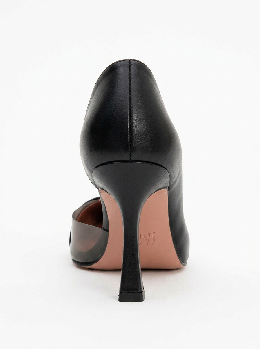 Ursula - Zapatos de tacón de punta fina negros (Mujer)
