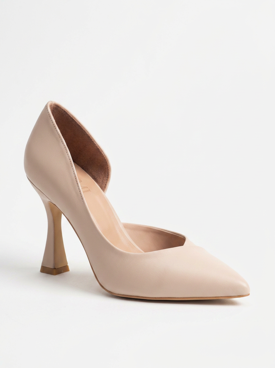 Ursula - Zapato de Tacón Aguja Puntiagudo Nude (Mujer)