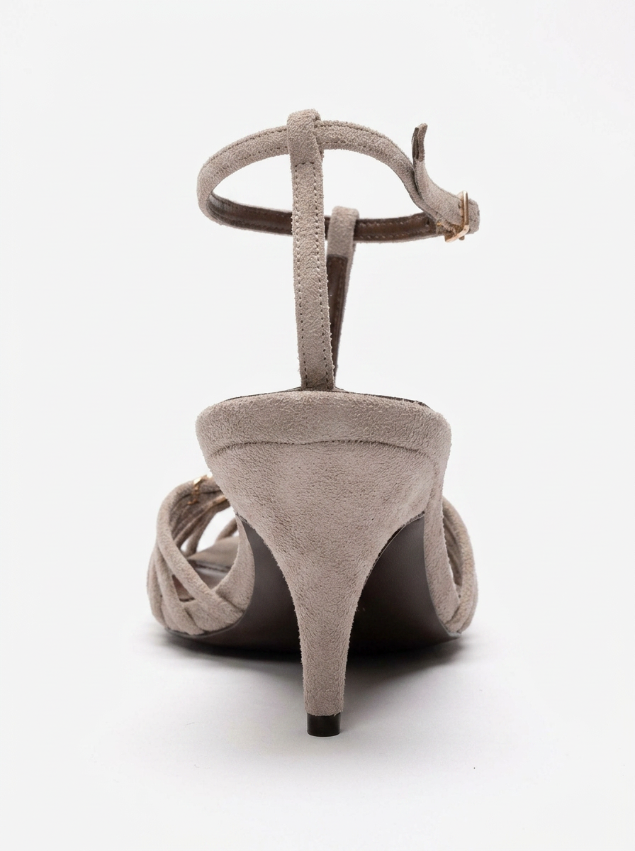 OVIER - Beige Suede-Accented Stiletto Pump (Women)