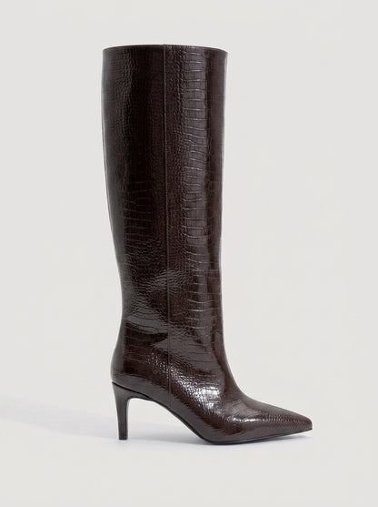 Bota alta estampada Camila Brown (Mujer)