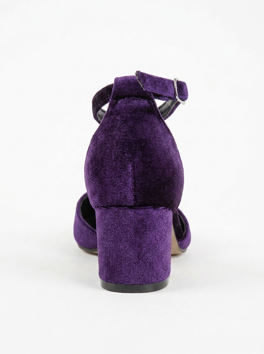 Anicette - Purple Velvet Heels