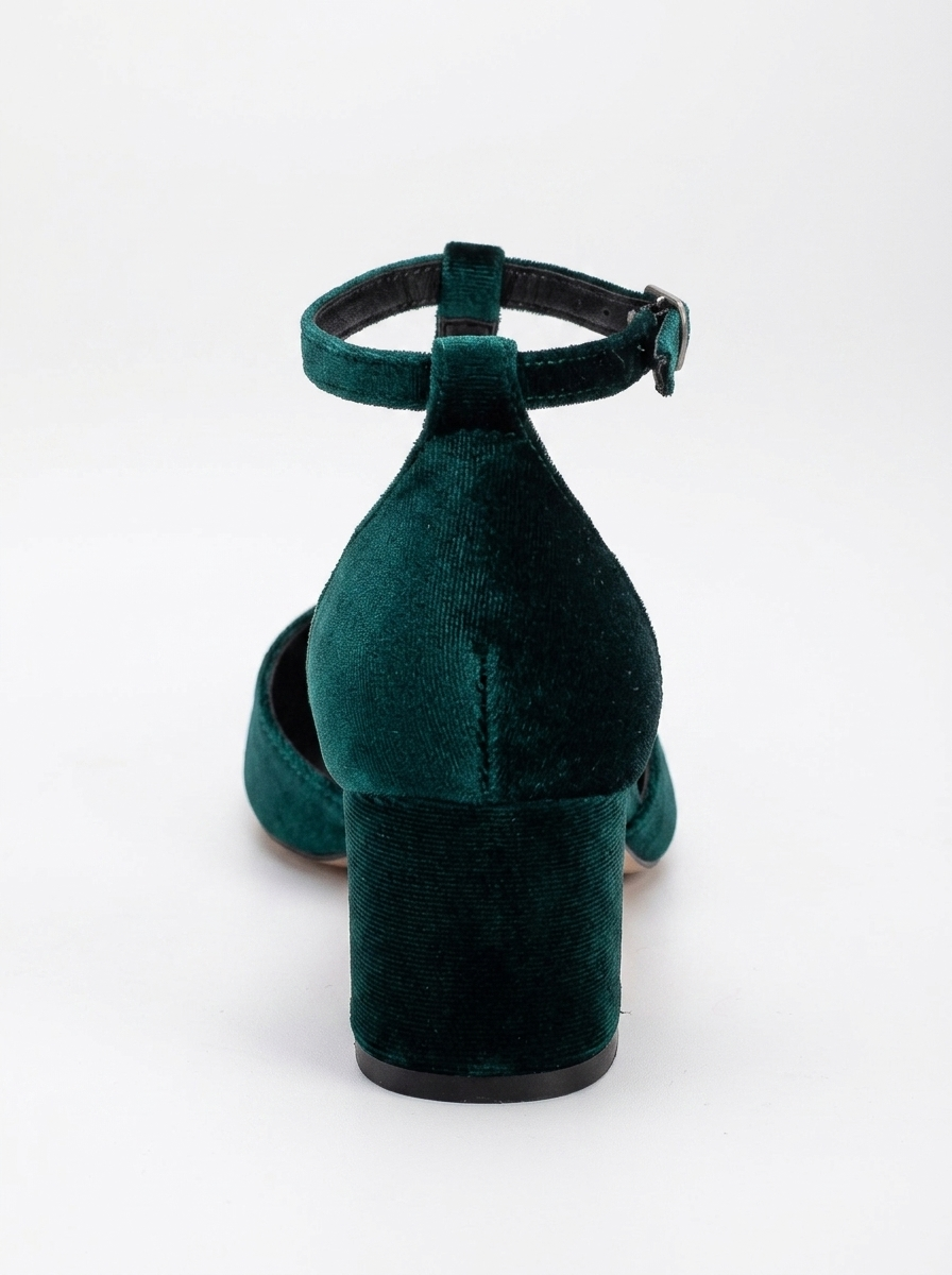 Anicette - Emerald Green Velvet Shoes