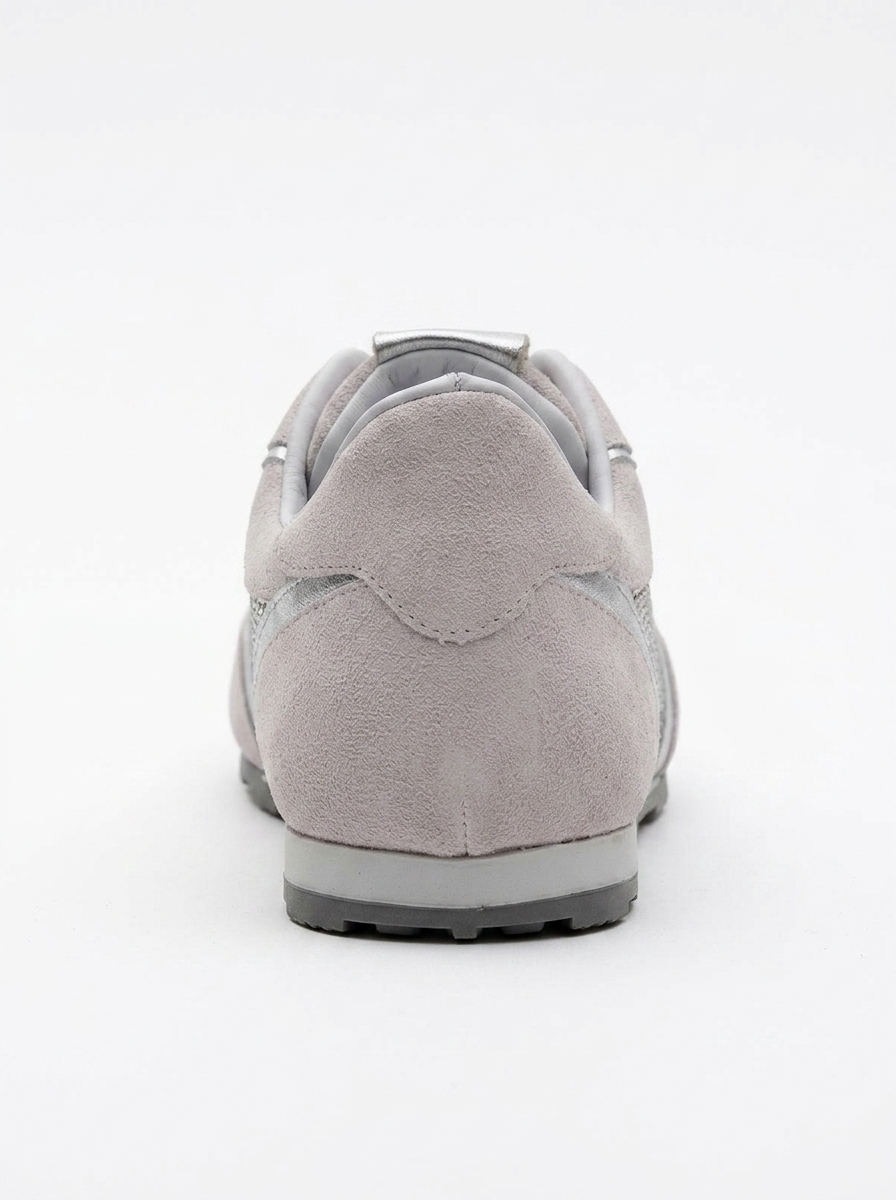 Bonia - Powder Pink Suede Rhinestone Leather Sneakers (Women)