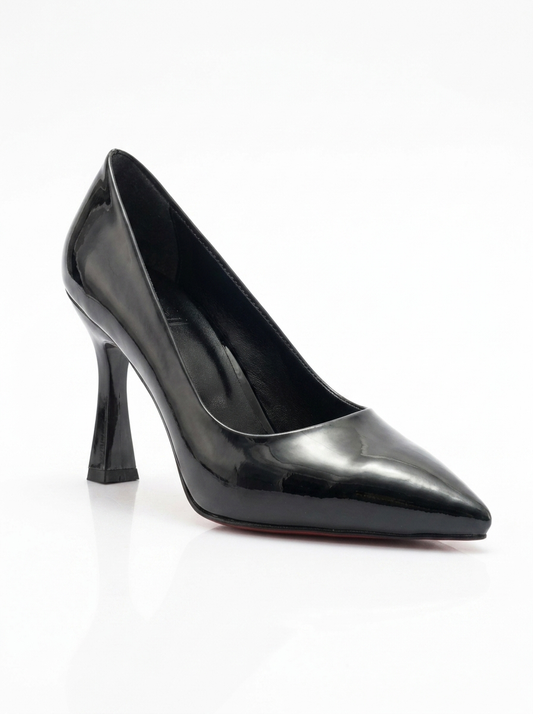 Forest Black Patent Pointed Toe Pump (Women)