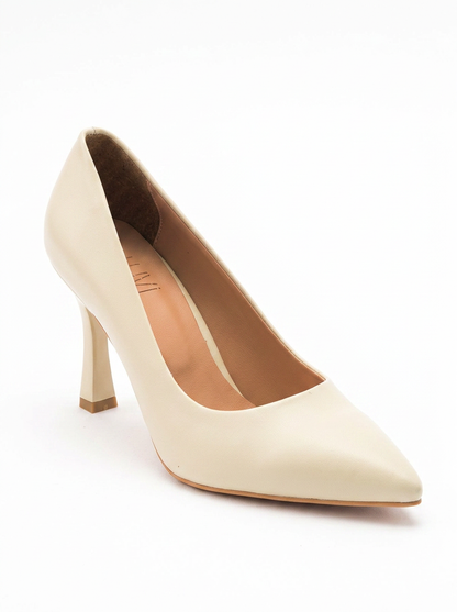 Forest Cream Beige Pointed Toe Pump (Women)