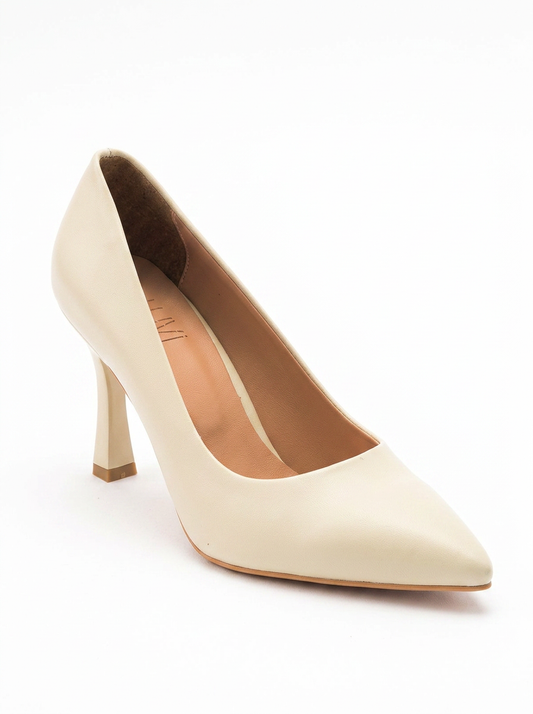 Forest Cream Beige Pointed Toe Pump (Women)