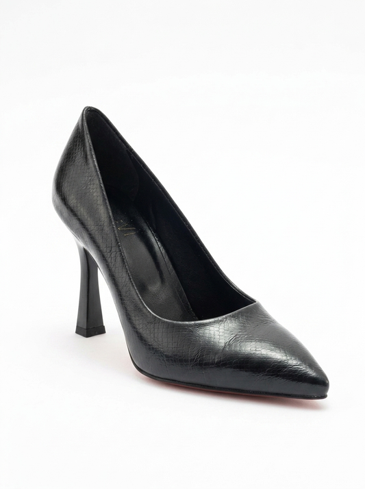 Forest Black Pointed Toe Pump (Women)