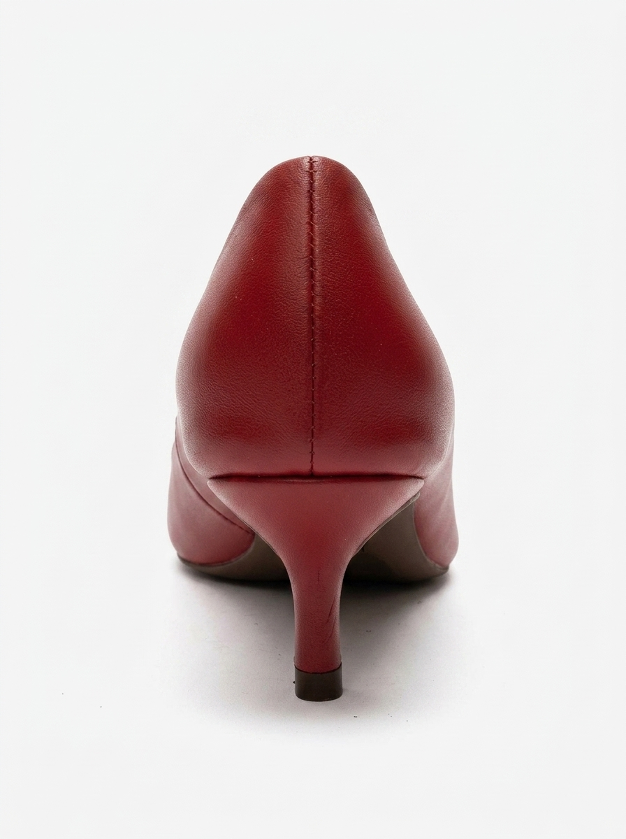 JALEN - Red Genuine Leather Stiletto Pump (Women)