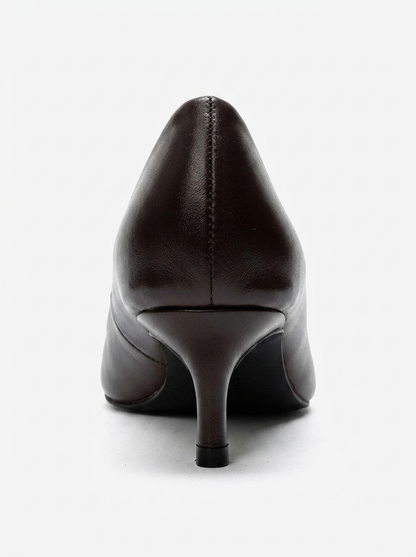 JALEN - Brown Genuine Leather Stiletto Pump (Women)