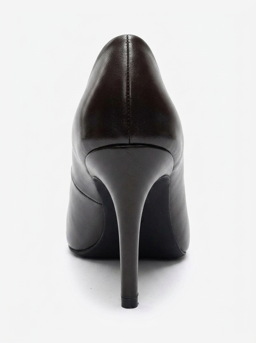 MORIEL - Brown Genuine Leather Stiletto Pump (Women)