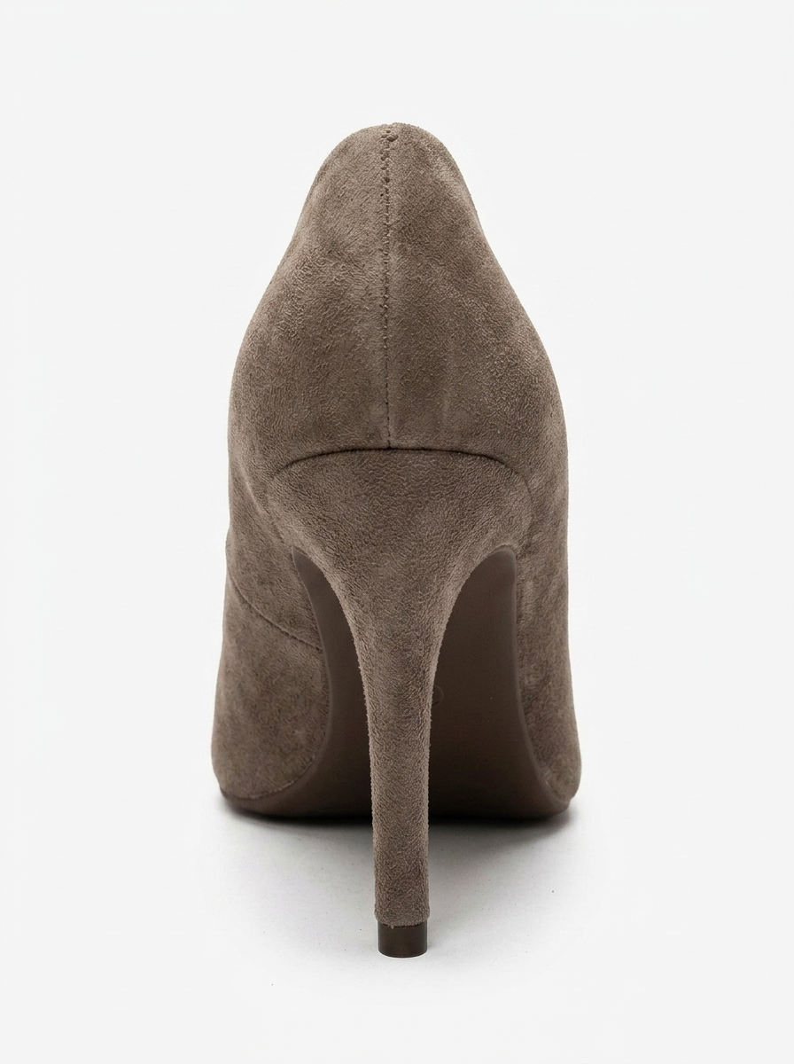 MORIEL - Taupe Suede Genuine Leather Stiletto Pump (Women)