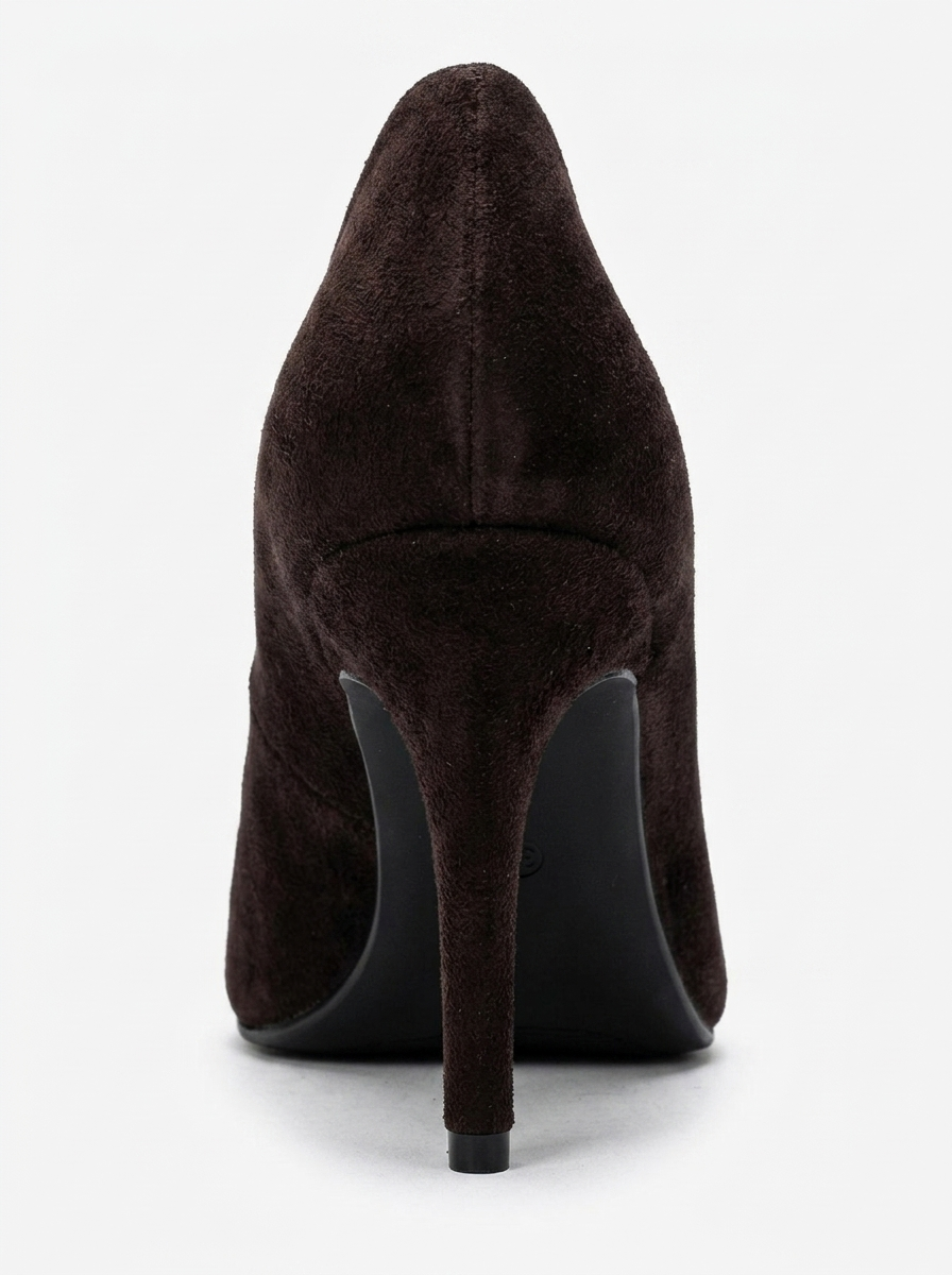 MORIEL - Brown Suede Genuine Leather Stiletto Pump (Women)