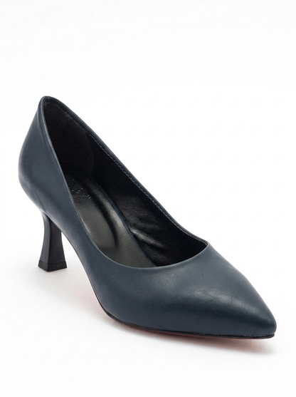 Pedra - Zapatos de tacón en punta azul marino (Mujer)