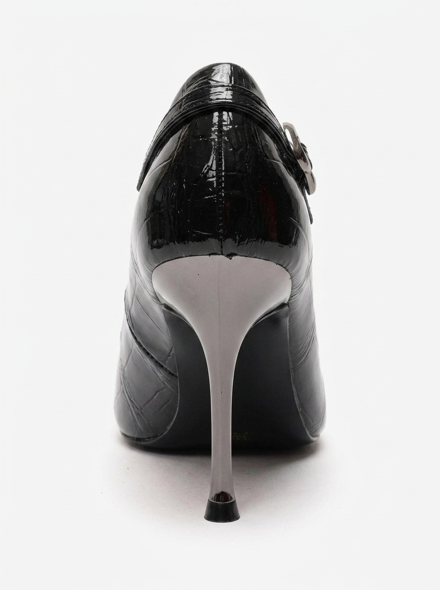 POLLY - Black Stiletto Pump (Women)