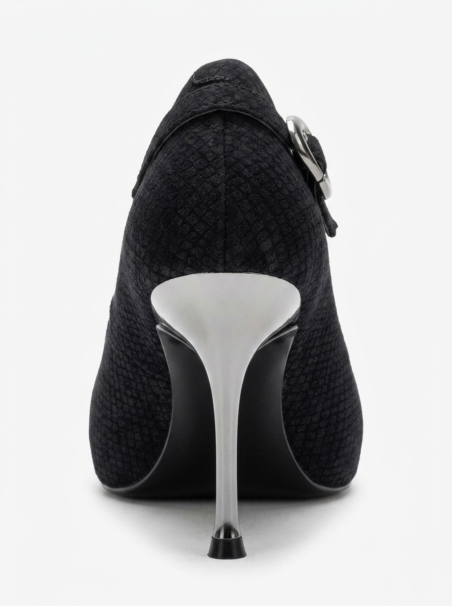 POLLY - Black Stiletto Pump (Women)