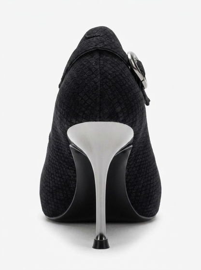 POLLY - Black Stiletto Pump (Women)