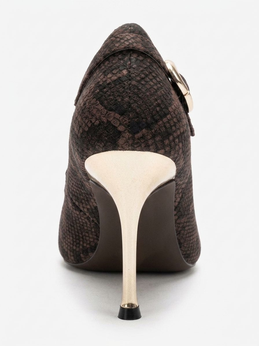 POLLY - Brown Stiletto Pump (Women)