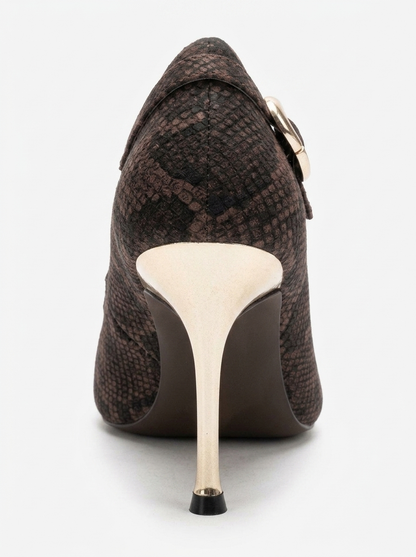 POLLY - Brown Stiletto Pump (Women)