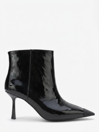Rassel - Black Patent Pointed Toe Boot (Women)