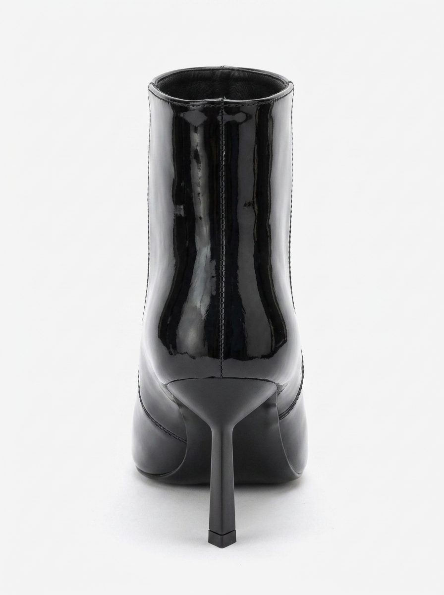Rassel - Black Patent Pointed Toe Boot (Women)