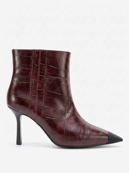 Rassel - Bota burdeos de punta fina (Mujer)
