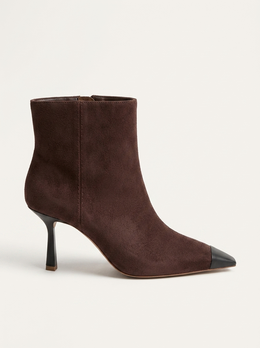 Rassel - Bota Puntiaguda de Gamuza Marrón (Mujer)