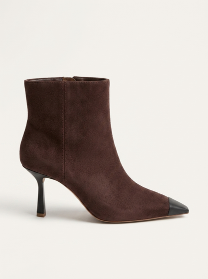 Rassel - Bota Puntiaguda de Gamuza Marrón (Mujer)