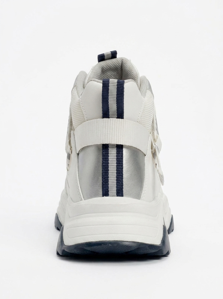 Seraphine - Bota deportiva blanca y azul marino (mujer)