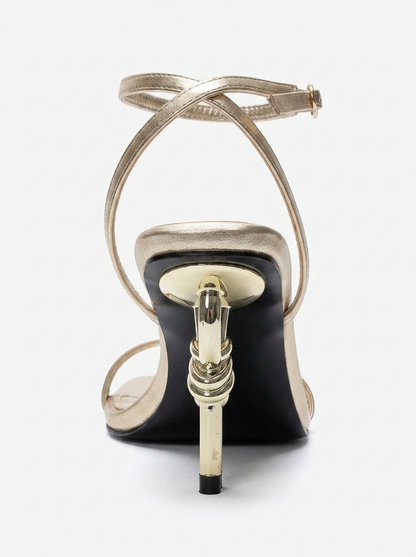 SONE - Gold Thin-Strap Stiletto Pump (Women)