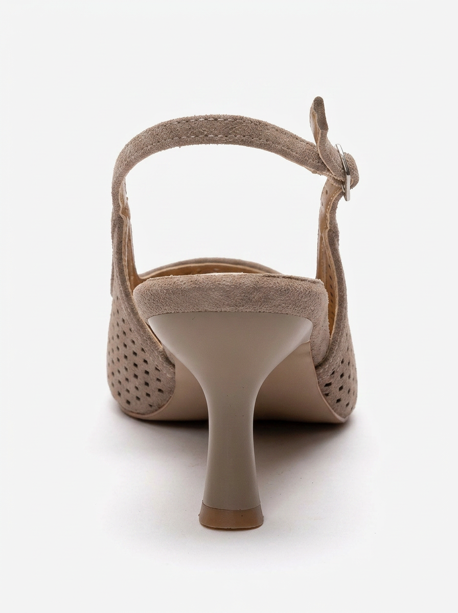 UVIEN - Taupe Suede Stiletto Pump (Women)